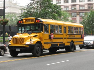 Ten people were injured in a school bus crash on Monday near Walt Disney World.